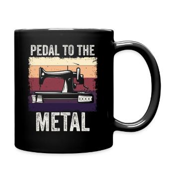 Pedal Zur Metallnähmaschine Quilten Frauen - Tasse einfarbig - Schwarz - Rechts