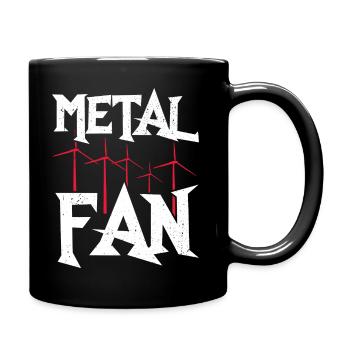 metal fan Design for a rock joke enthusiast - Full Colour Mug - black - Right