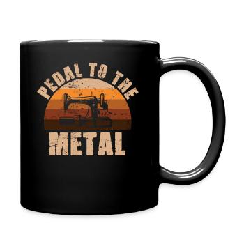 Pedal Zur Metallnähmaschine Quilten Frauen - Tasse einfarbig - Schwarz - Rechts