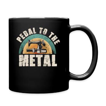 Pedal Zur Metallnähmaschine Quilten Frauen - Tasse einfarbig - Schwarz - Rechts