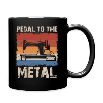 Pedal Zur Metallnähmaschine Quilten Frauen - Tasse einfarbig - Schwarz - Rechts