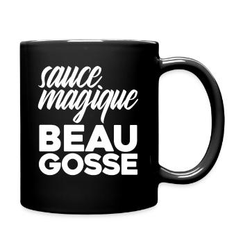 Sauce Magique Beau Gosse - Mug uni - noir - Droite