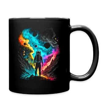 Spaceman - Tasse einfarbig - Schwarz - Rechts