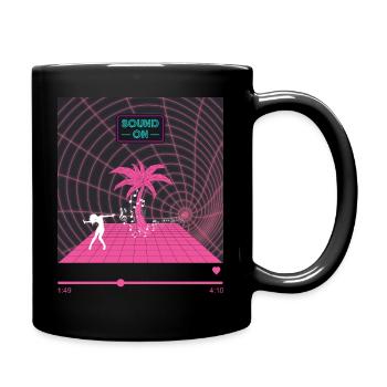 Tanzende Dancing Queen im Wurmloch - Tasse einfarbig - Schwarz - Rechts