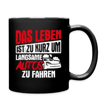 Auto Fan Tuner Sport Karre Geschenk Motorsport Lie - Tasse einfarbig - Schwarz - Rechts