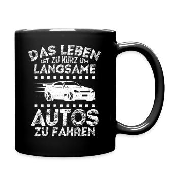 Auto Fan Tuner Sport Karre Geschenk Motorsport Lie - Tasse einfarbig - Schwarz - Rechts