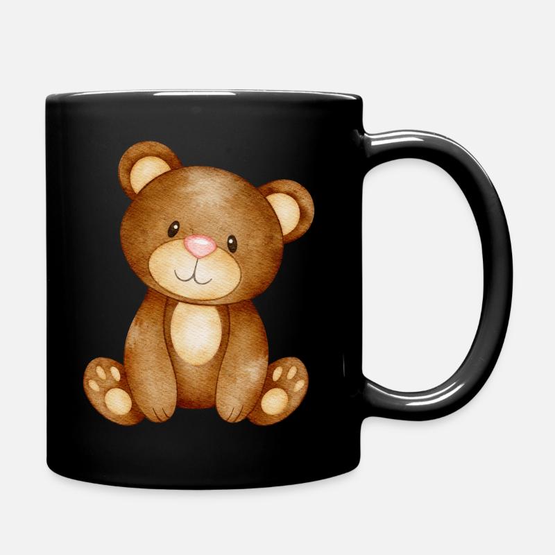 Watercolor Bear - NOVA - Tasse einfarbig - Schwarz