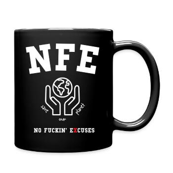 NFE (No Fuckin´ Excuses) - Save our planet - Tasse einfarbig - Schwarz - Rechts