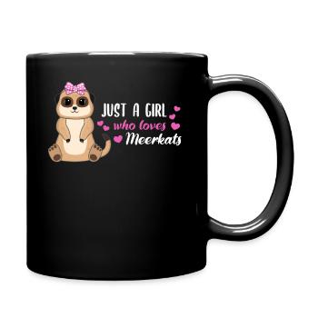 Meerkat Saying Gift Ladies Girl - Full Colour Mug - black - Right