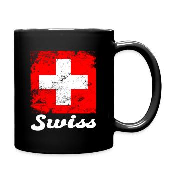 August 1st Switzerland Gift Idea T-Shirt - Full Colour Mug - black - Right