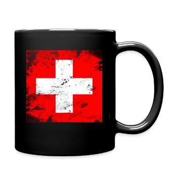 T-shirt Idée cadeau Suisse du 1er août - Mug uni - noir - Droite