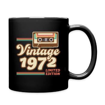 Né 1972 Année de construction Idée cadeau vintage rétro - Mug uni - noir - Droite