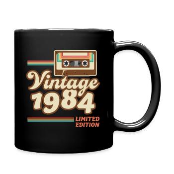 Né 1984 Année de construction Idée cadeau vintage rétro - Mug uni - noir - Droite