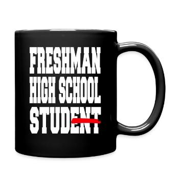 Freshman High School Student Awesome Student - Full Colour Mug - black - Right