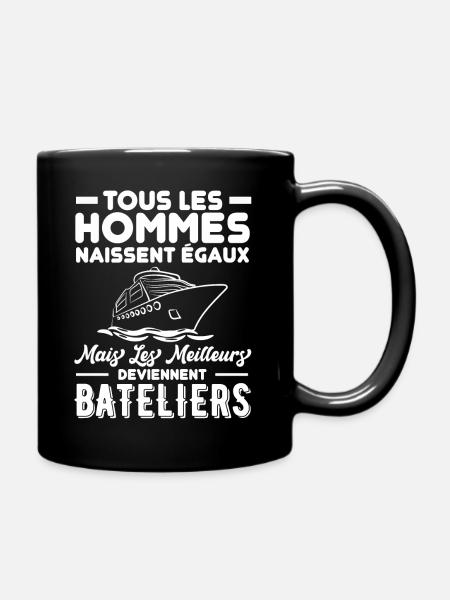 Bateau batelier - Mug uni - noir