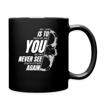 Correctional officer Guard Law enforcement officer - Full Colour Mug - black - Right