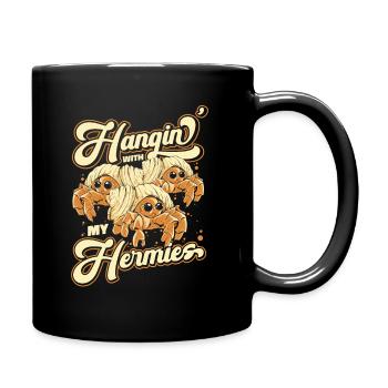Crab Hermit Crab Crab - Full Colour Mug - black - Right
