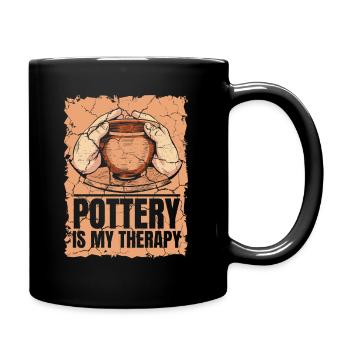 Poterie Poterie Argile Céramique Poterie - Mug uni - noir - Droite