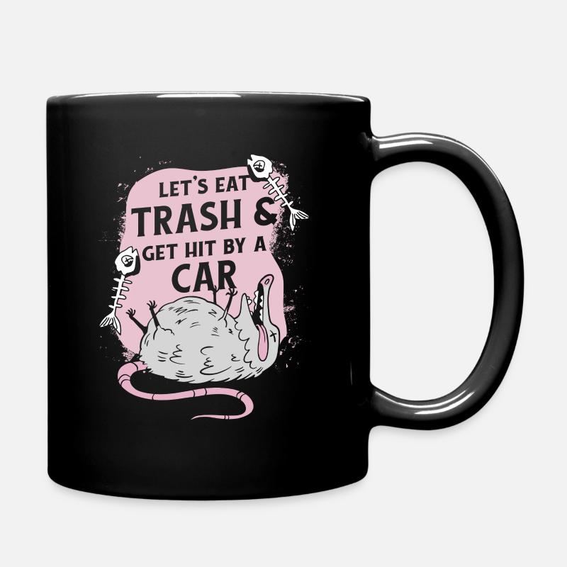Opossum Possum Tier - Tasse einfarbig - Schwarz