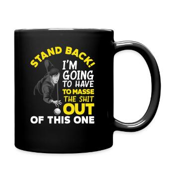 Billard Hobby Sport Sportler - Tasse einfarbig - Schwarz - Rechts
