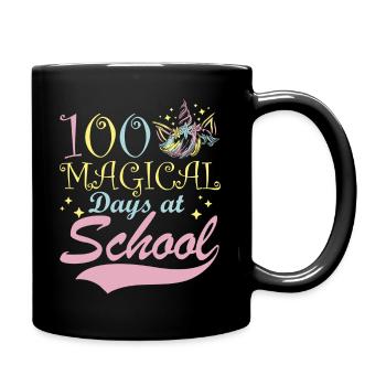 100 jours magiques à l’école Conte de fées fantastique - Mug uni - noir - Droite