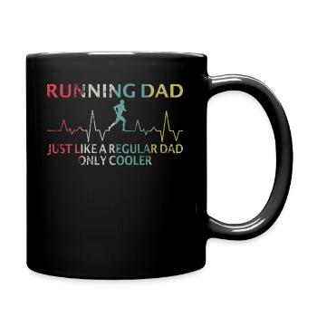 Idée de cadeau de course à papa de course - Mug uni - noir - Droite