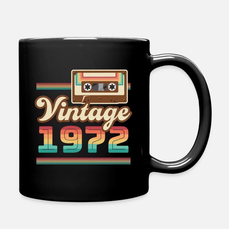1972 Année de construction Idée cadeau vintage rétro - Mug uni - noir