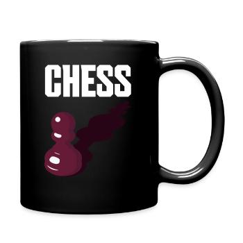 Pièce de pion d’échecs - Mug uni - noir - Droite