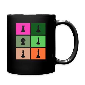 Pièces d’échecs - Mug uni - noir - Droite