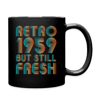 1959 Retro - Tasse einfarbig - Schwarz - Rechts