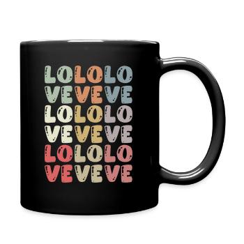 Saint-Valentin Typographie de mariage Amour Amour - Mug uni - noir - Droite