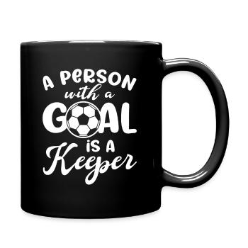 Football Life Goal Keeper Player Sports - Full Colour Mug - black - Right