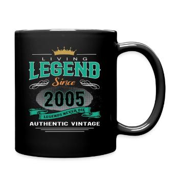 Anniversaire - Légende vivante depuis 2005 - Mug uni - noir - Droite