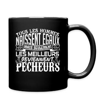 Pêcheur meilleurs Pêcheurs la pêche papa pêcheur - Mug uni - noir - Droite