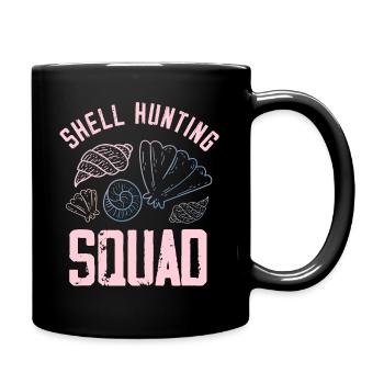 Escouade de chasse aux coquillages Design pour un amateur de bombardement - Mug uni - noir - Droite