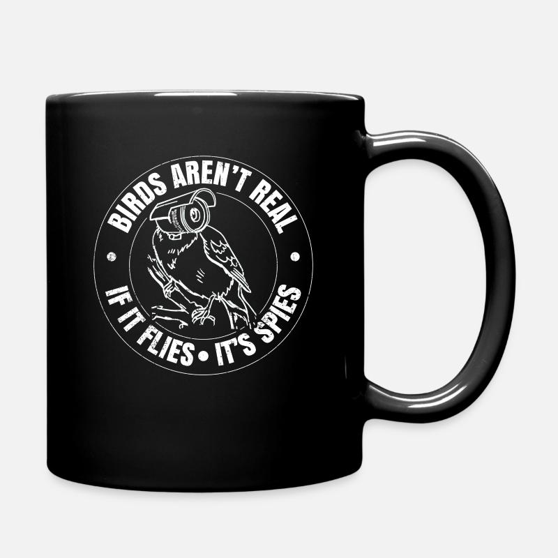 Birds Are Not Real - Tasse einfarbig - Schwarz