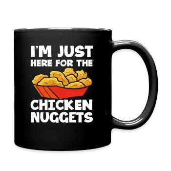 Fast-food Saying Chicken Nuggets - Mug uni - noir - Droite