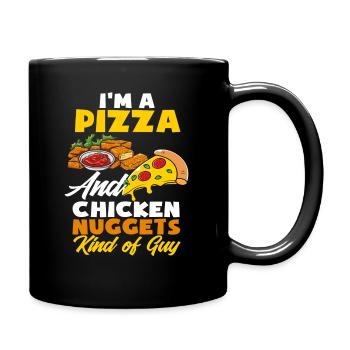 Chicken Nuggets Pizza - Mug uni - noir - Droite