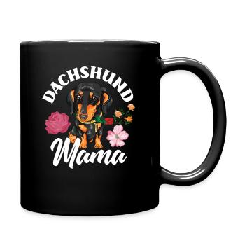 Teckel Maman - Mug uni - noir - Droite