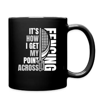 Fencing fencers - Full Colour Mug - black - Right