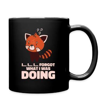 Red Panda Zookeeper Wildlife Zoology Red Panda - Full Colour Mug - black - Right