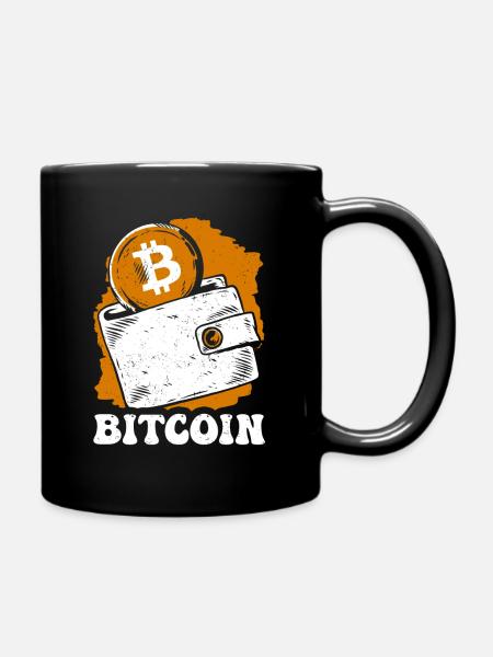 Bitcoin - Full Colour Mug - black