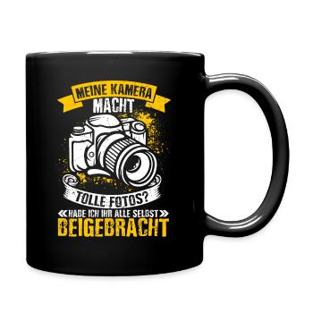 Kamera Fotografie Spruch Lichtbildner Geschenk Fot - Tasse einfarbig - Schwarz - Rechts