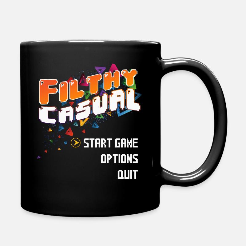Dreckig Lässig - Tasse einfarbig - Schwarz