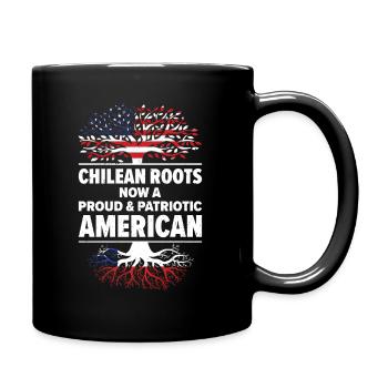 Born Chilean Chile American USA Citizenship - Full Colour Mug - black - Right