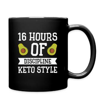 Keto Diet Avocat Fruits Perte de poids - Mug uni - noir - Droite