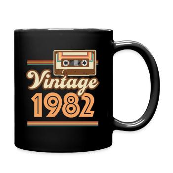 1982 Année de construction vintage - Mug uni - noir - Droite