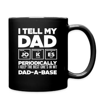 Papa plaisante Chimie périodique Fête des pères - Mug uni - noir - Droite