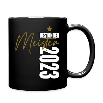 Meister bestanden 2023 - Tasse einfarbig - Schwarz - Rechts