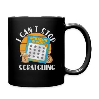 Ich kann nicht aufhören zu kratzen - Tasse einfarbig - Schwarz - Rechts